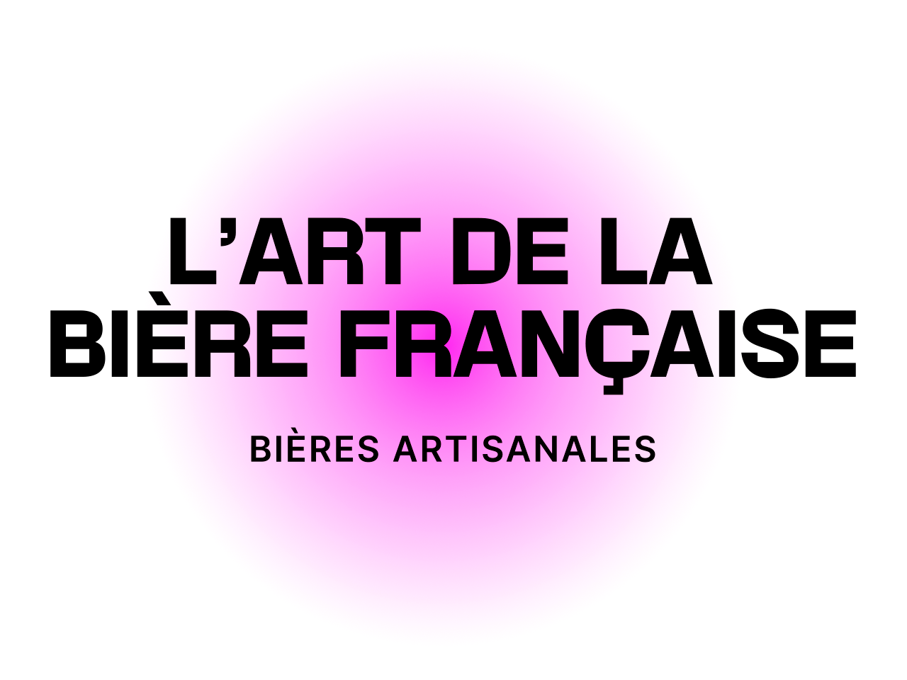 integration de maquette pour le site L'art de la bierre